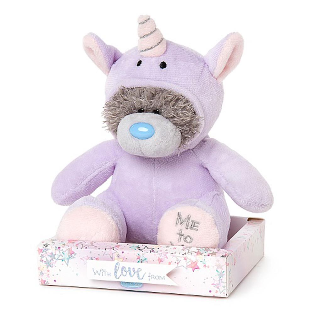 7" Purple Unicorn Onesie Me to You Bear Extra Image 1